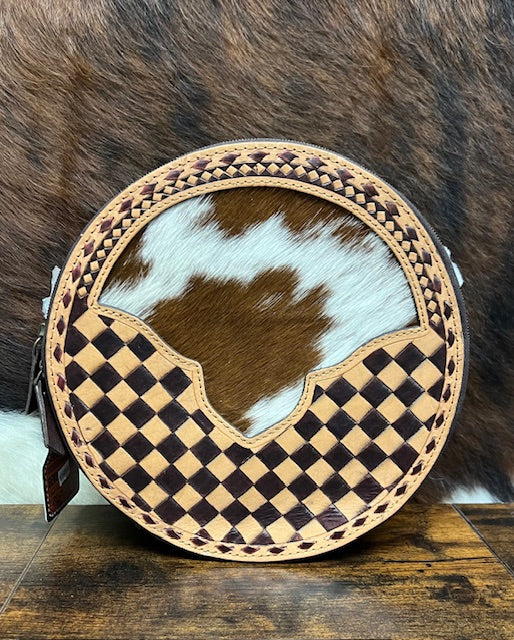 checkered canteen bag