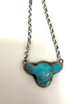 Turquoise cow necklace